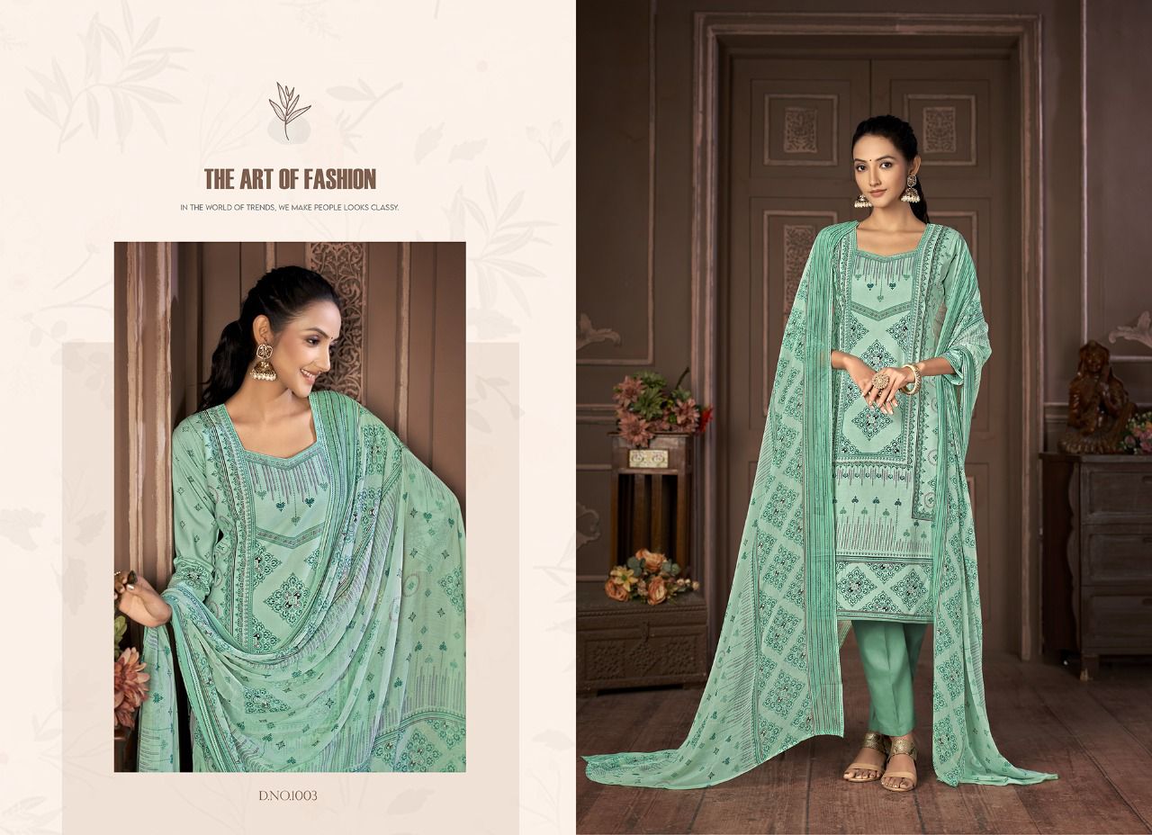 Shiv Gori Silk Mills Karina Pant Style Dress Material Catalog Lowest Price